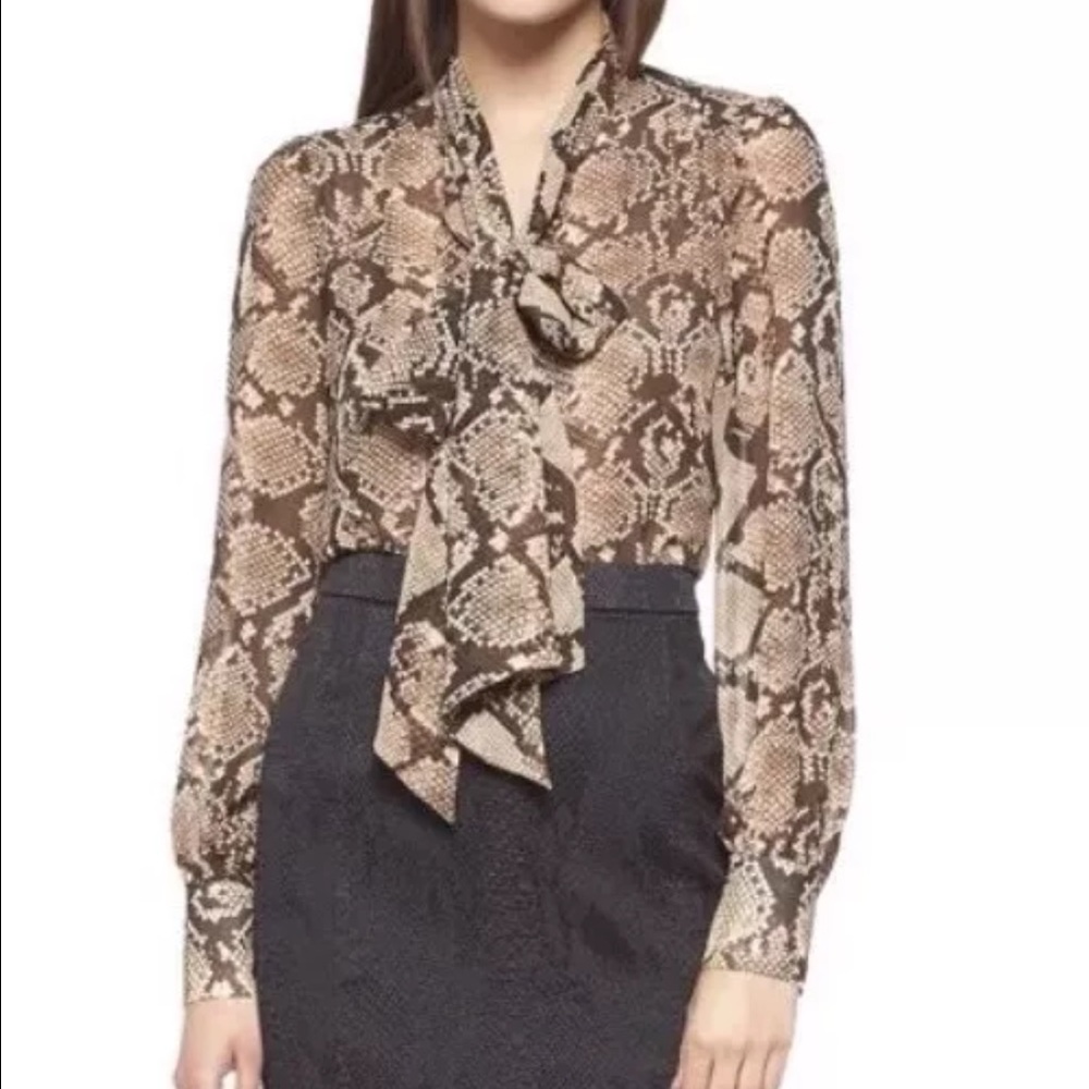 Altuzarra for Target Python Bow Blouse